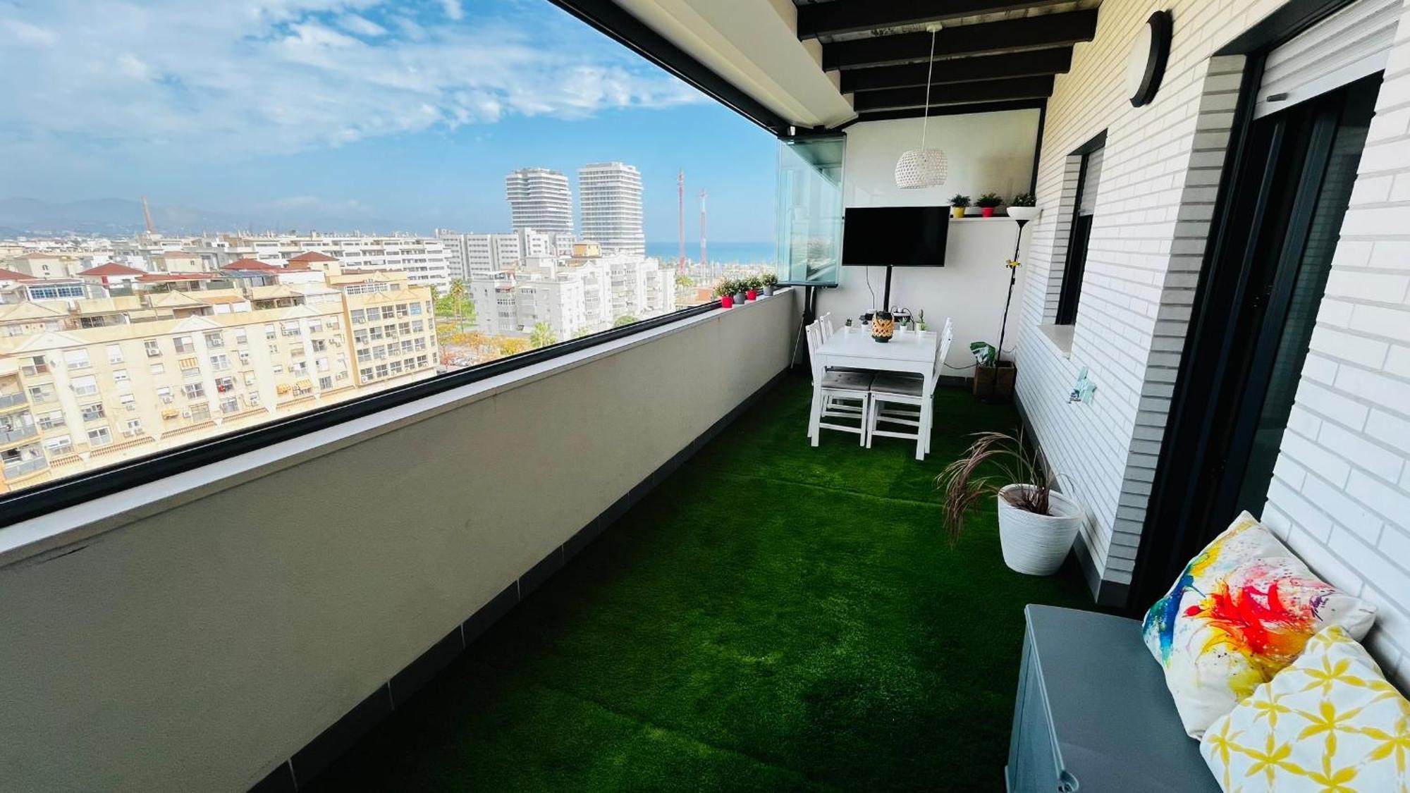 Ferienwohnung Atico Con Piscina Y Vistas Al Mar Habitat Litoral Málaga Exterior foto